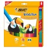 Lápices de Colores Bic Evolution Hexagonales C/24