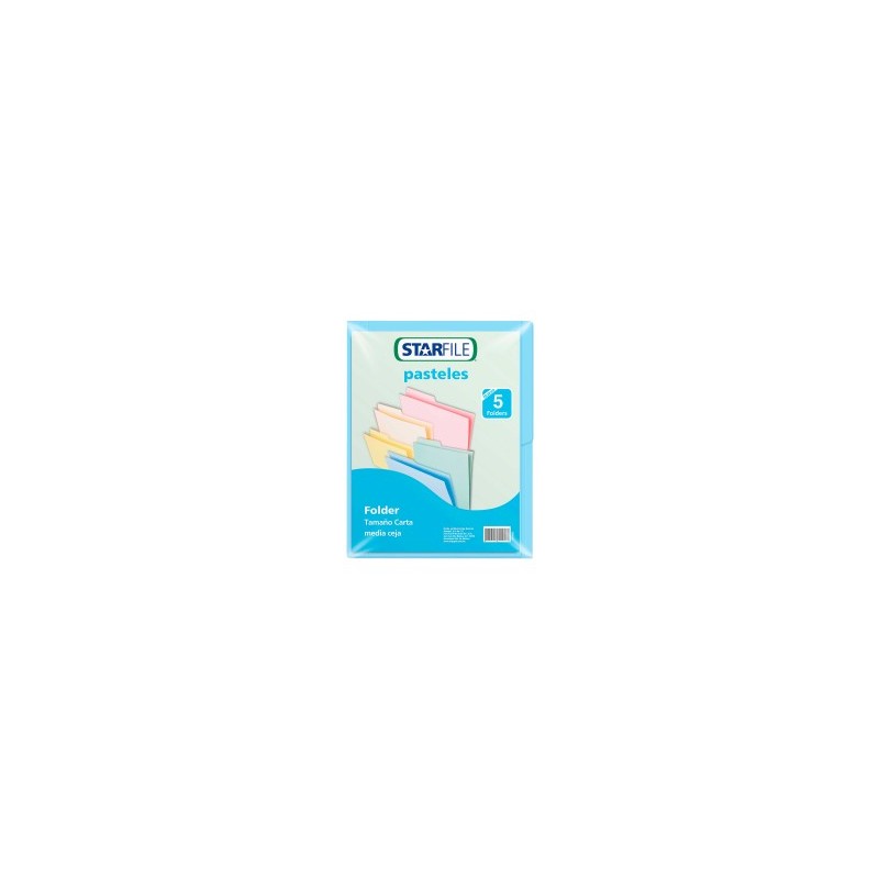 Folder Colores Starfile C/5 Carta