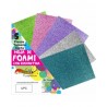 Foamy con Diamantina Confetti Carta C/5 Colores Pastel