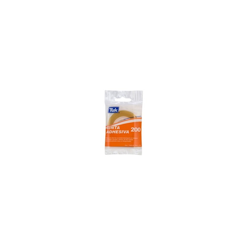 Cinta Adhesiva Tuk 200, 12 mm x 33 m. Corte Fácil