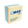 Cubo de Notas Adhesivas MAE Pastel 7.6 x 7.6 cm C/400 h.
