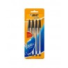 Bolígrafo Punto Mediano 1.0 mm Bic Dura+ Bl/4 Negro