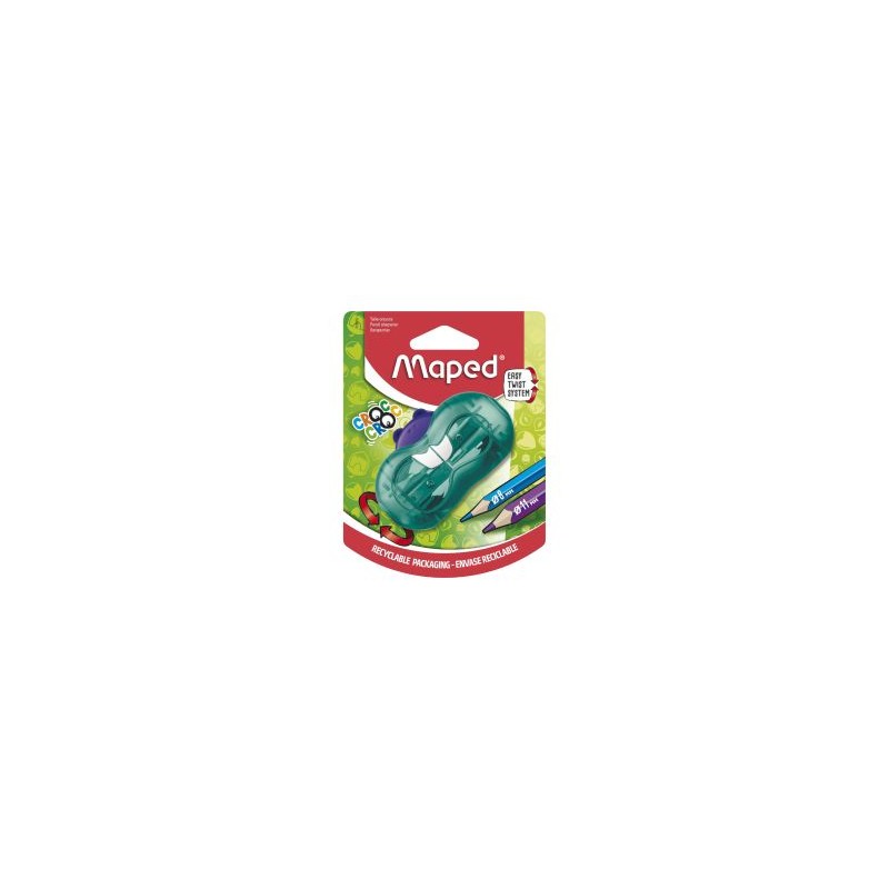 Sacapuntas con Depósito Maped Croc Croc Castor 2 Orificios Bl/1
