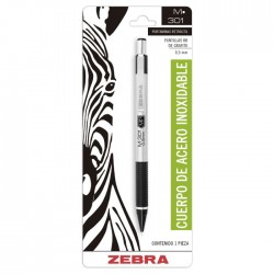 Lapicero 0.5mm ZEBRA M-301 Metálico Bl/1