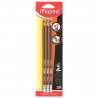 Lápiz de Grafito #2 Maped Black Peps Triangular Bl/6