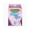 Plumones Crayola Super Tips Pastel C/12 Lavables