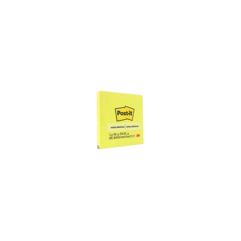 Block Post-it Amarillo 7.6 x 7.6 cm C/100 h.