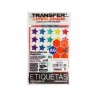 Etiqueta Estrella Transfer Gde. E6Ces019 C/105 Cols. Met. Autoadh.