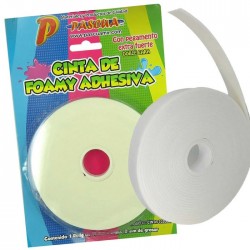Cinta Adhesiva Doble Capa Foamy Pascua 19 mm x 5 m. para Montaje