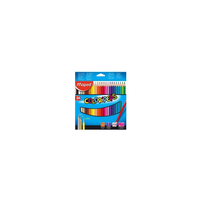 Lápices de Colores Maped Color Peps Triangulares C/24