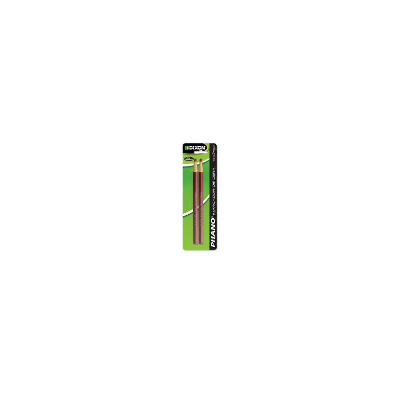 Marcador de Cera Dixon Phano Rojo Bl/2