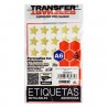 Etiqueta Estrella Transfer Gde. E60Es019 C/105 Oro Met. Autoadh.