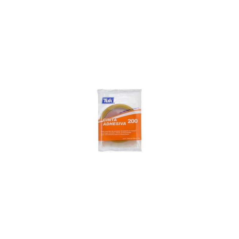Cinta Adhesiva Tuk 200, 18 mm x 65 m. Corte Fácil