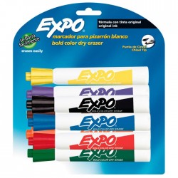 Marcador para Pintarrón Expo Bl/8 Punta Cincel