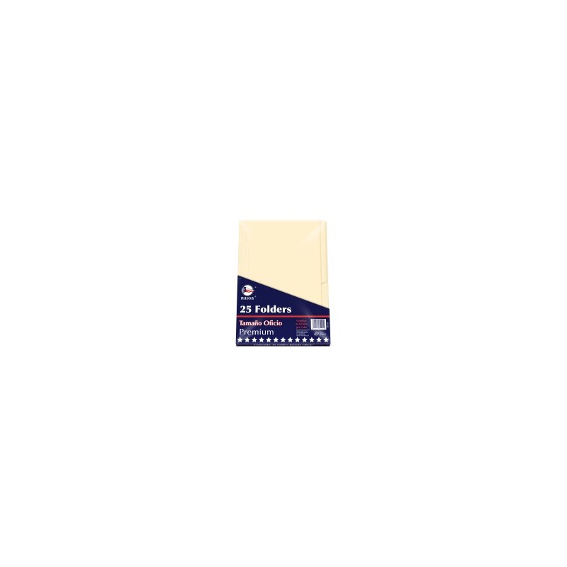 Folder Crema Nassa C/25 Oficio