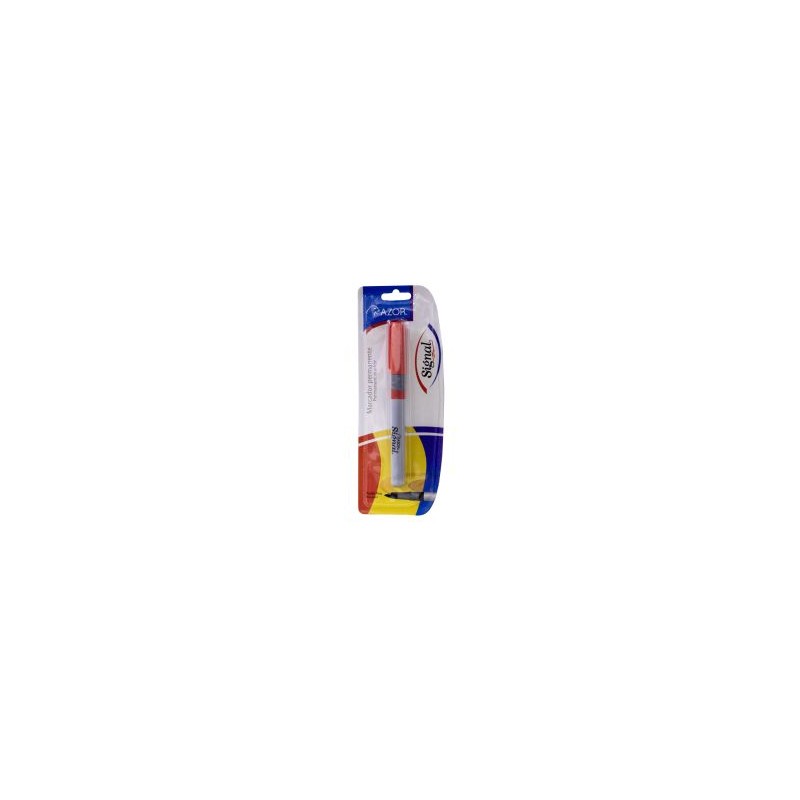 Marcador Permanente Azor Signal Bl/1 Rojo, Punto Fino
