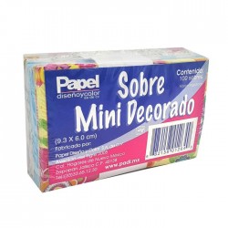 Sobre Mini Decorado Padi 9.3 X 6 Cm C/100