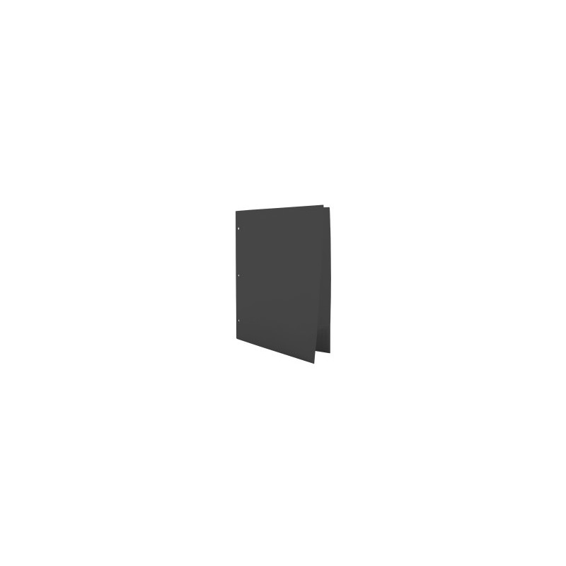 Folder de Plástico Barrilito Carta, Negro, 3 Perforaciones