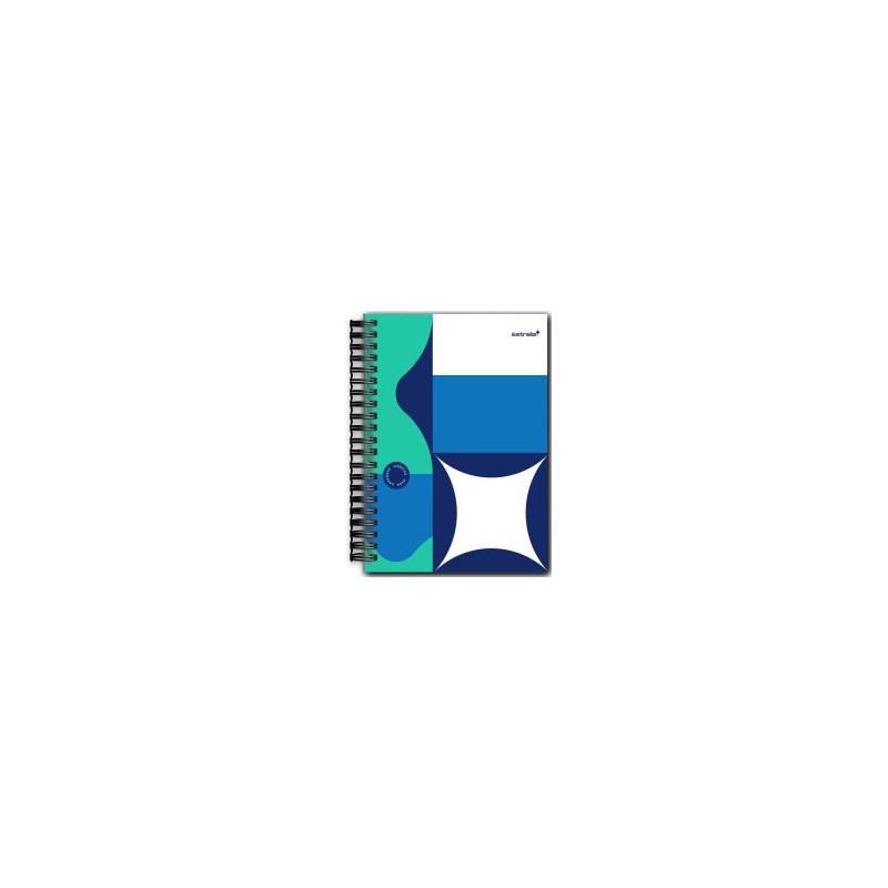 Cuaderno Forma Francesa Pasta Dura Estrella Book 0608 Raya 80 h.
