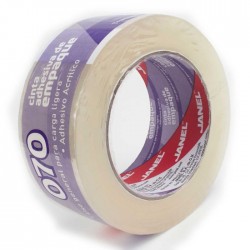 Cinta Adhesiva Empaque Transparente Janel 070, 48 mm x 150 m. Rollo, Adhesivo Acrílico