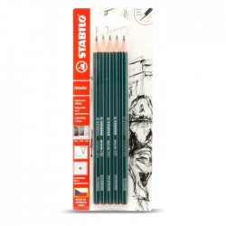 Lápiz de Grafito Profesional Stabilo Othello 3-HB,2B,2H Bl/5