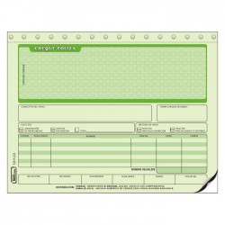 Cheque Poliza C/Carbon Printaform 1011Ci 1/2 Oficio C/20 Jgos. C/Copia