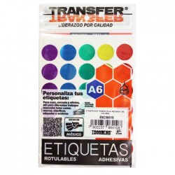 Etiqueta Sello 19 Mm. Transfer E6C00019 Colores C/90