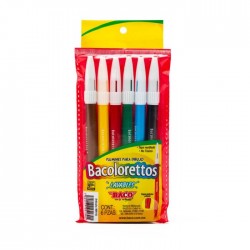 Plumones Baco Bacolorettos C/6
