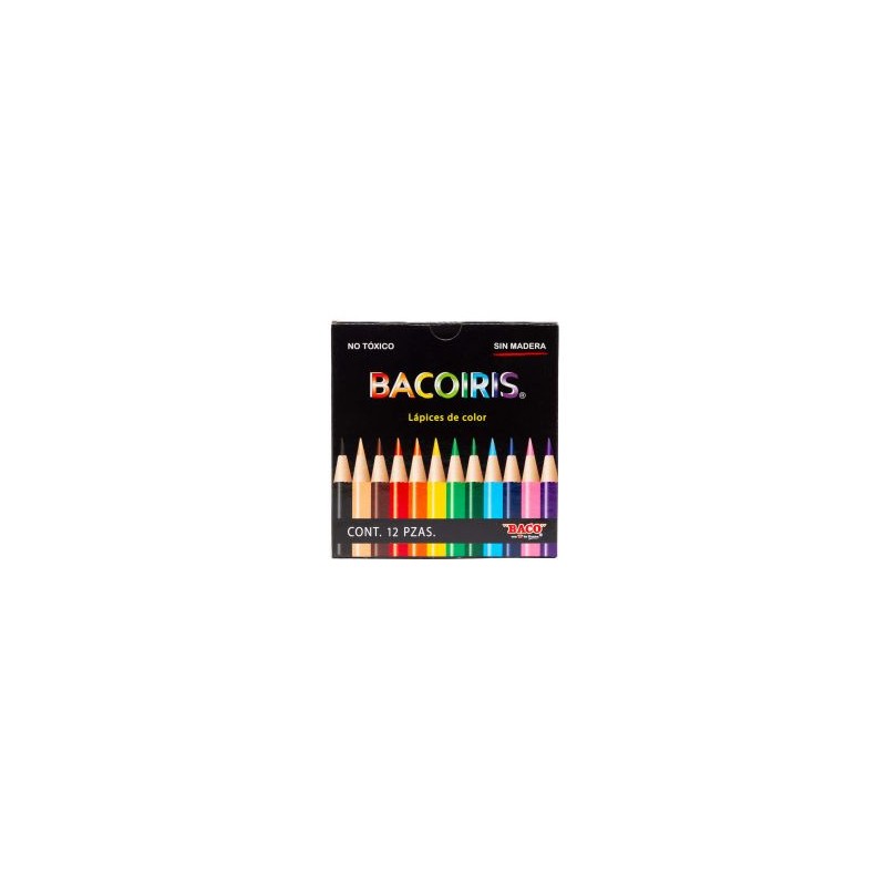 Lápices de Colores Bacoiris Cortos C/12