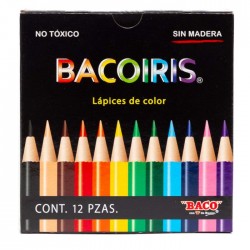Lápices de Colores Bacoiris Cortos C/12