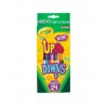 Lápices de Colores Crayola Up&Down Redondos Doble Punta C/12x24