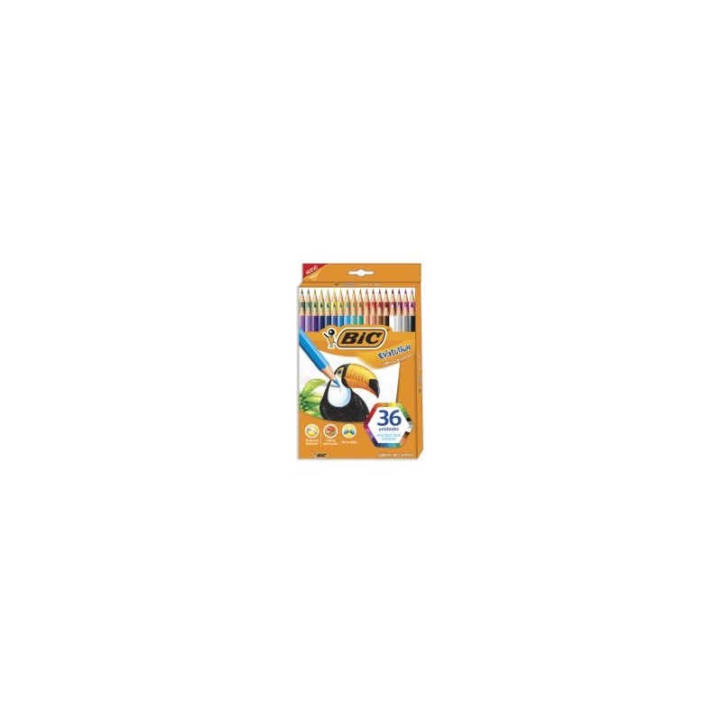 Lápices de Colores Bic Evolution Hexagonales C/36