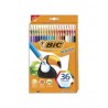 Lápices de Colores Bic Evolution Hexagonales C/36