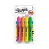 Marcatextos Sharpie Bl/4 Surtidos, Punta Cincel