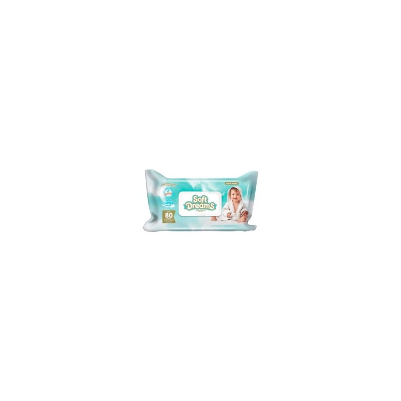 Toallas Humedas P/Bebe Soft Dreams C/80 Hojas