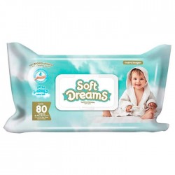 Toallas Humedas P/Bebe Soft Dreams C/80 Hojas