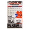 Etiqueta Estrella Transfer Chica E6Pes014 C/189 Plata Met. Autoadh.