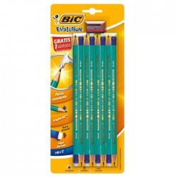 Lápiz de Grafito #2 Bic Evolution Verde Hexagonal Bl/8
