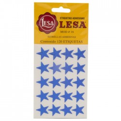 ETIQUETA ESTRELLA LESA #16 COLORES 18 MM BL/120 AUTOADHERIBLE