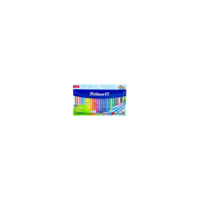 Plumones Pelikan Colorella Star C/24 Punto Fino