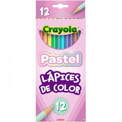 Lápices de Colores Crayola Redondos C/12 Pastel