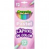 Lápices de Colores Crayola Redondos C/12 Pastel