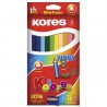 Lápices de Colores Kores Jumbo Triangulares Mina 5 mm C/12