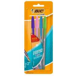 Bolígrafo Punto Grueso 1.6 mm Bic Intenso Bl/4 Fashion