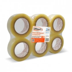 Cinta Adhesiva Empaque Transparente Offiland, 48 mm x 50 m.