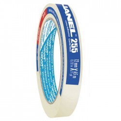 Cinta Adhesiva Janel 255, 12 mm x 65 m. Corte Fácil