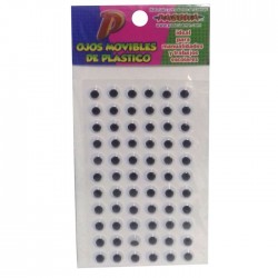Ojitos Moviles Pascua Ojo-Mov10-66 10 Mm. Bl/66 C/Adh.