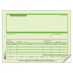 Cheque Poliza Printaform 1011 1/2 Oficio C/25 Jgos.
