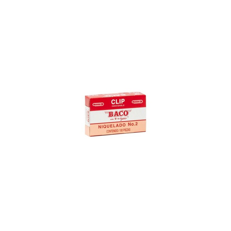 Clip Niquelado #2 Baco C/100