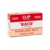 Clip Niquelado #2 Baco C/100